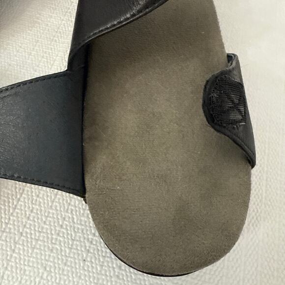 Dansko Sharla Sandals Womens Size 10 Black Leather Heel - Picture 7 of 12